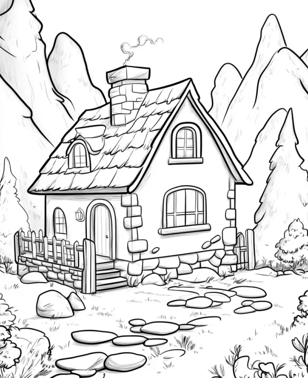 House Coloring Book: Awesome House Coloring Book - Image 3