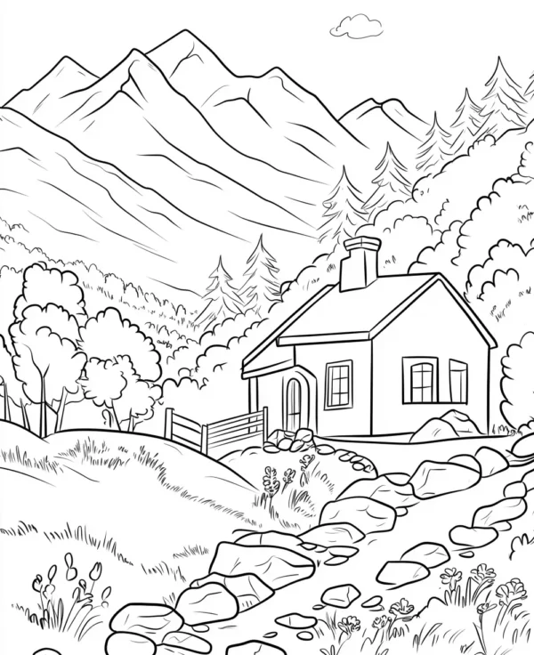 House Coloring Book: Awesome House Coloring Book - Image 5