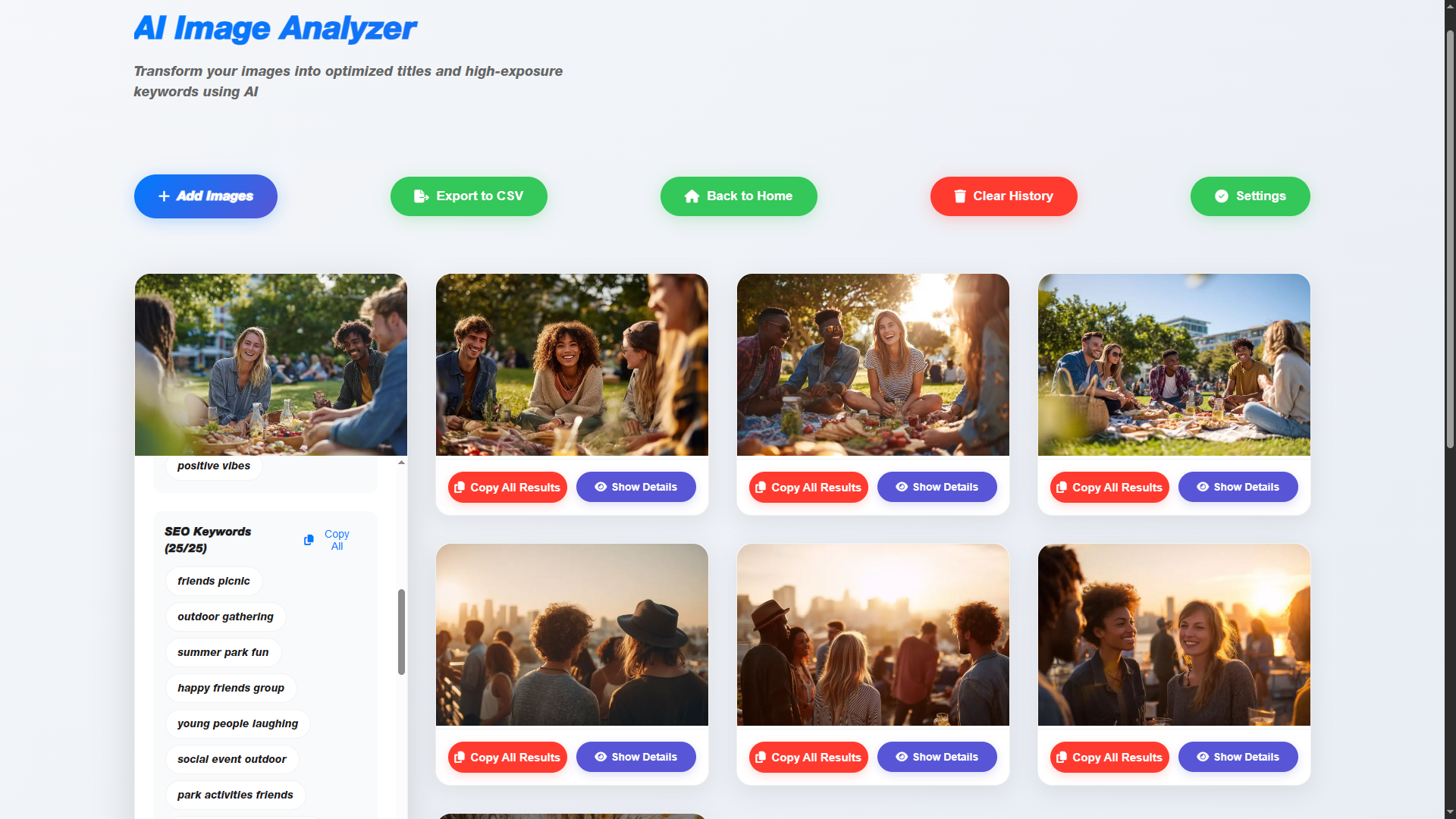 AI Image Analyzer - SEO Title & Keyword Generator - Image 3